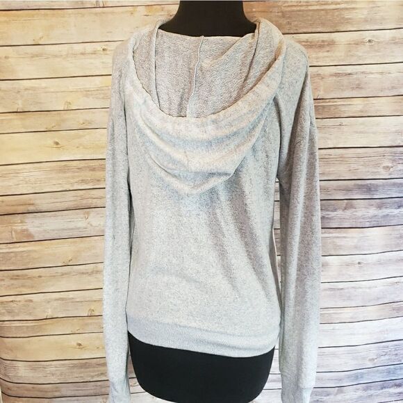 ?brand? Grey/blue pullover soft hoodie - Picture 5 of 5